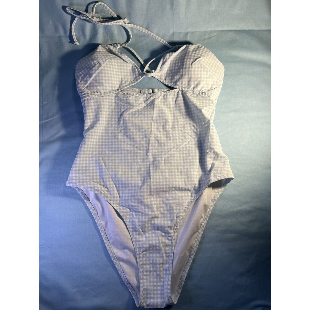 Victoria's Secret One-Piece Blue Gingham Swimsuit